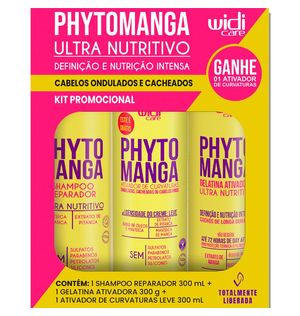 Kit Widicare Shampoo + Gelatina + Ativador Phytomanga