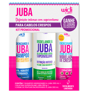 Kit Widicare Shampoo + Gelatina +Creme de Pentear Juba