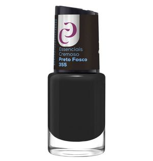 Esmalte Cora Essenciais Cremoso Preto Fosco