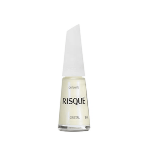 Esmalte Risqué Branco Cintilante Cristal