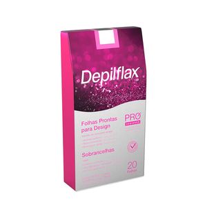 Folhas Depilflax para Design de Sobrancelha Rosa Mosqueta e Vitamina E