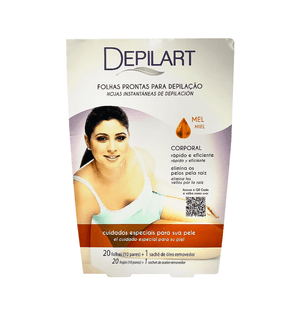 Folhas Prontas Depilart Corporal Mel