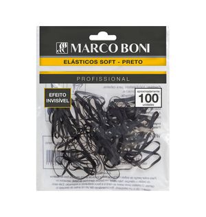 Elastico Marcoboni Soft Preto 100unid.(8262