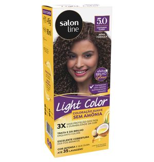 Coloração Salon Line Light Color Profissional 5.0 Castanho Claro