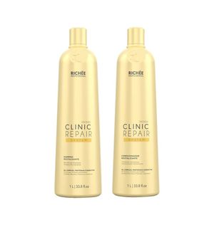 Kit Richée Clinic Repair Shampoo + Condicionador 1L