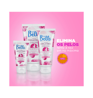Creme Depil Bella Depilatório Facial para Pele Delicada Pétalas de Rosas 40g