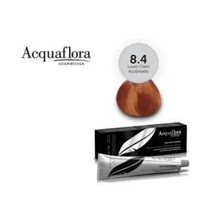 Coloração Permanente Acquaflora 8.4 Louro Claro Acobreado