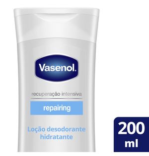 Loção Desodorante Hidratante Vasenol Recuperação Intensiva Reparadora 200ml