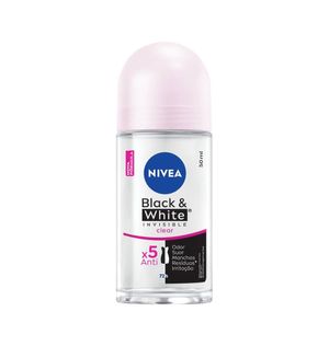 Desodorante Antitranspirante Roll-on NIVEA Invisible Black & White Clear 50ml