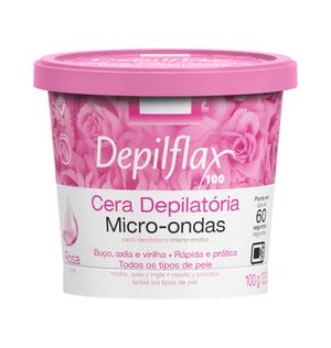 Cera Epilatória Depilflax Microondas Rosa 100g