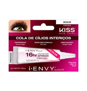 Cola para Cílios Postiços Kiss New York 16h i-Envy Incolor
