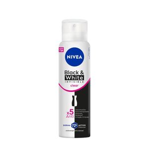 NIVEA Desodorante Antitranspirante Aerosol Invisible Black & White Clear 150ml