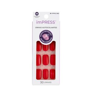 Unhas Postiças Kiss New York Impress Rather Reck-Médio (FBIPM190)