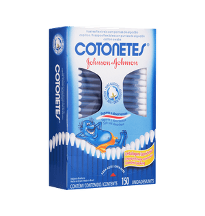 Hastes Flexíveis Cotonete Johnson & Johnson com 150un