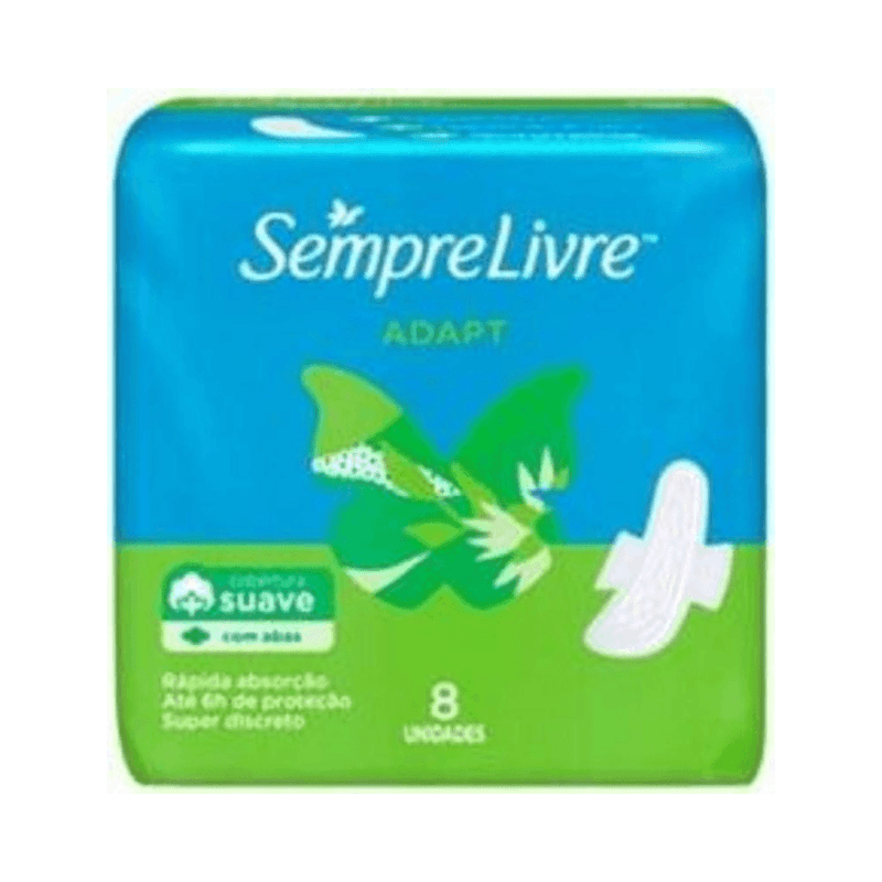 Absorvente_Externo_Sempre_Livre_Adapt_Cobertura_Suave_com_abas_8_unidades
