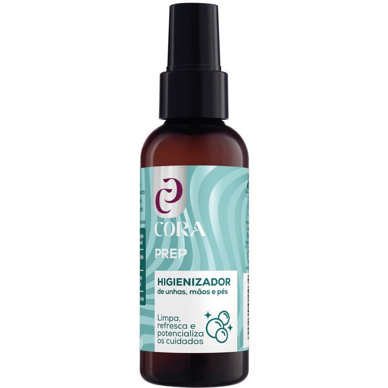 Higienizador Cora 100ml Prep.unhas Maos E Pes