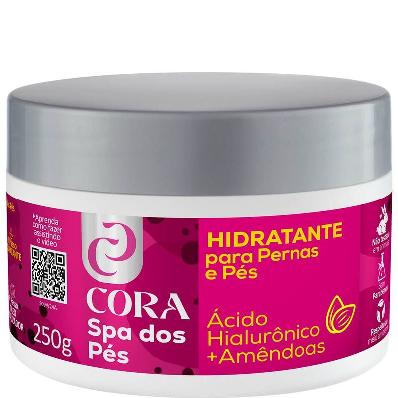 Hidratante Cora 250g Spa D.pe Acid.hialu/amendo