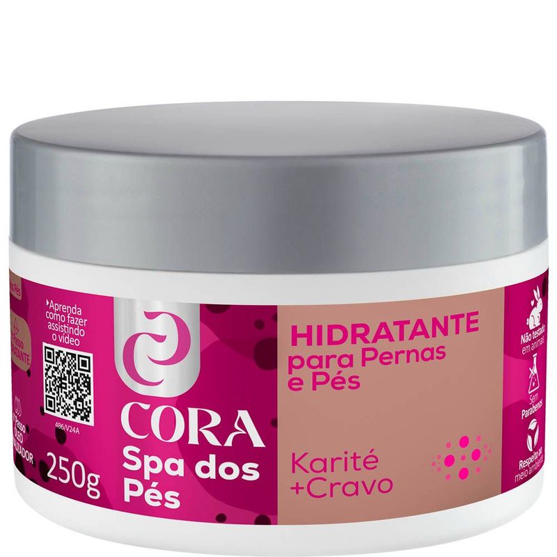 Hidratante Cora 250g Spa D.pe.karite/crav.pote