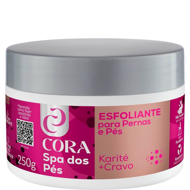 Esfoliante Cora 250g Spa D.pe.karite/crav.pote