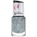 Esmalte Cora 10ml New Glitte Brilho D.prata
