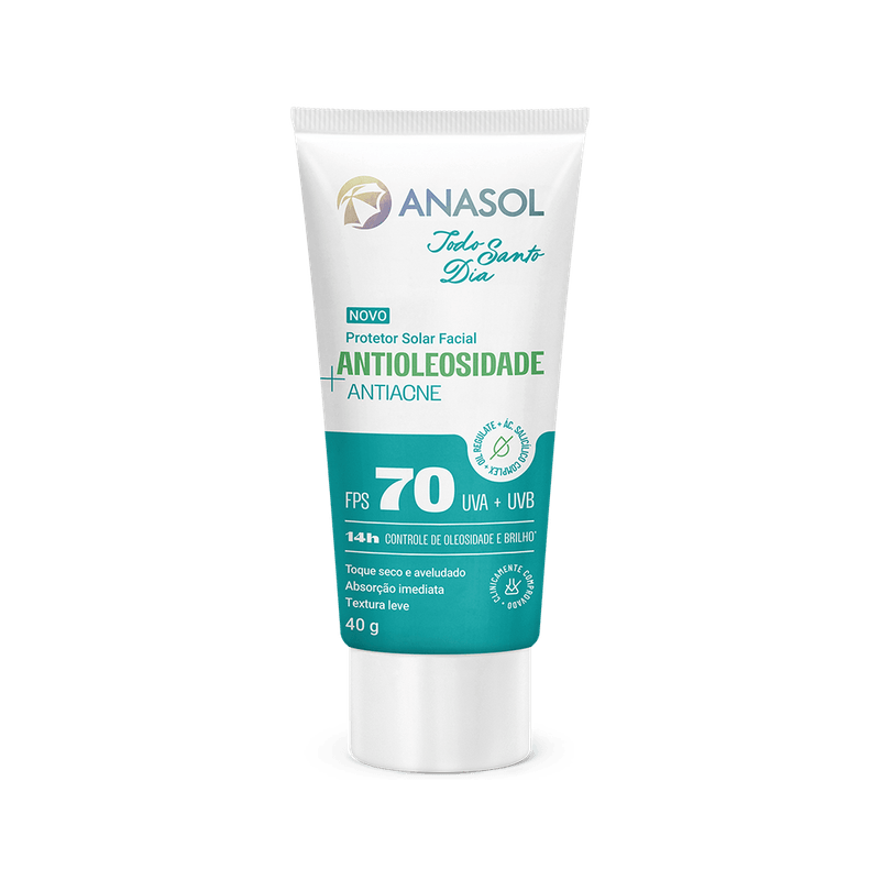 Protetor Solar Facial Anasol 40g Tsd Ant.ol.antiacne Fps70