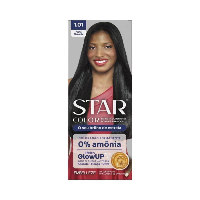 Tintura Star Color 158g 1.01 Preto Elegante