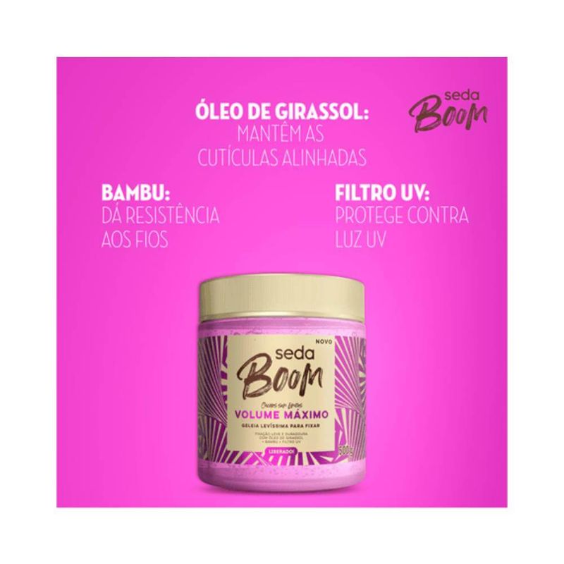 Geleia Seda 500g Boom Volumao Maximo