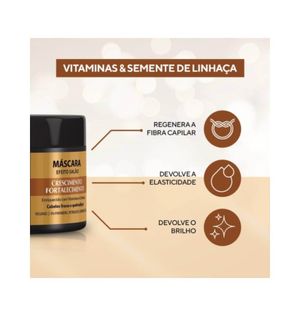 Mascara Capilar Eico 270g Efeito Salao Mandioca