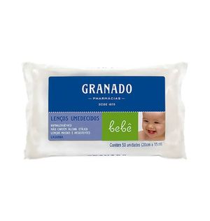 Lenço Umedecido Granado Lavanda - 50 Unidades