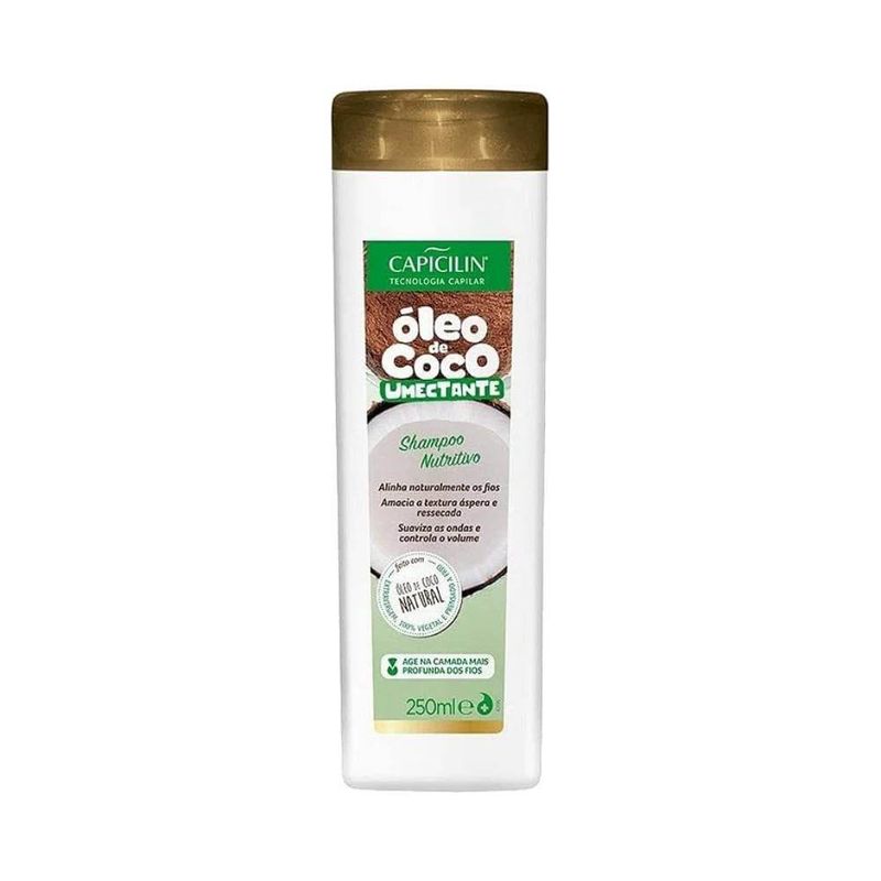 Shampoo Capicilin 250ml Oleo De Coco Umect.