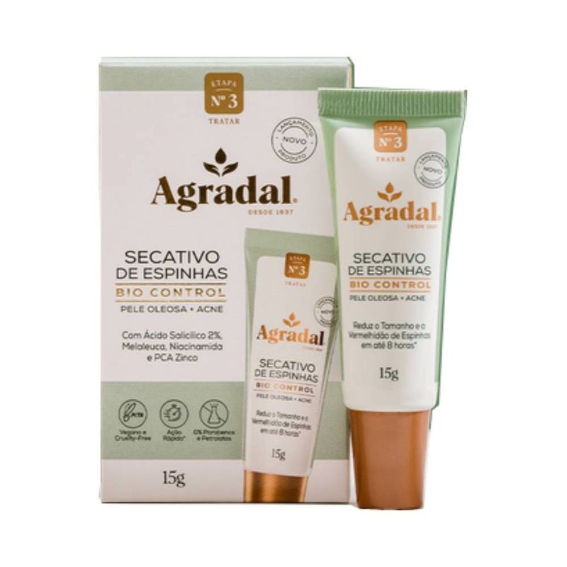 Creme Gel Agradal 15g Sec.espinhas Bio Control