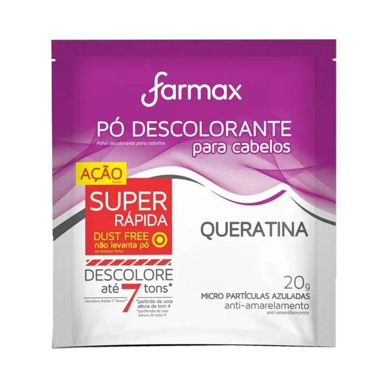Po Descolorante Farmax 20g Queratina