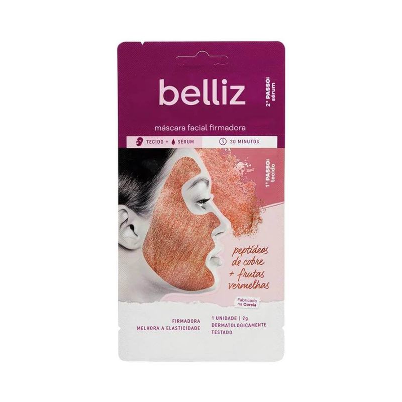 Mascara Facial Belliz 2g Firmador Cobre