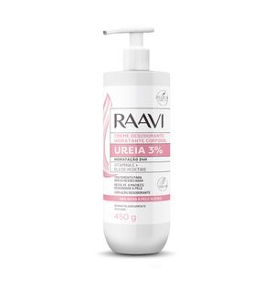Creme Corporal Raavi Ureia 3% Desodorante Hidratante 450g