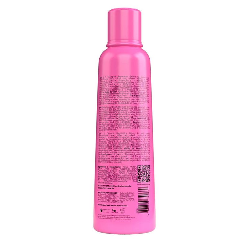 Shampoo Richee 250ml Nanobtx Rep.diario