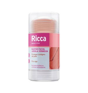 Bastão Facial Ricca Argila Vermelha 3806