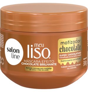 Mascara Capilar Salon Line 300g Meu Liso Matiz.chocolate