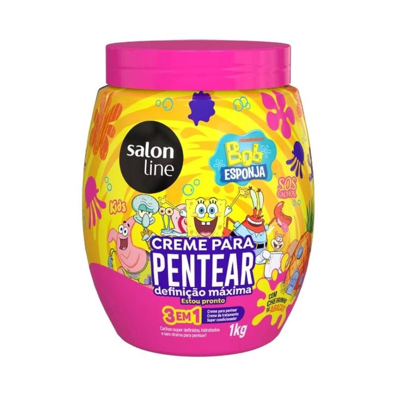 Creme De Pentear Salon Line 1kg Kids Bob Esponja Def.max