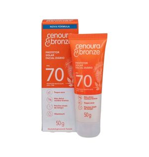 Protetor Solar Facial Cenoura e Bronze FPS 70 Diário 50g
