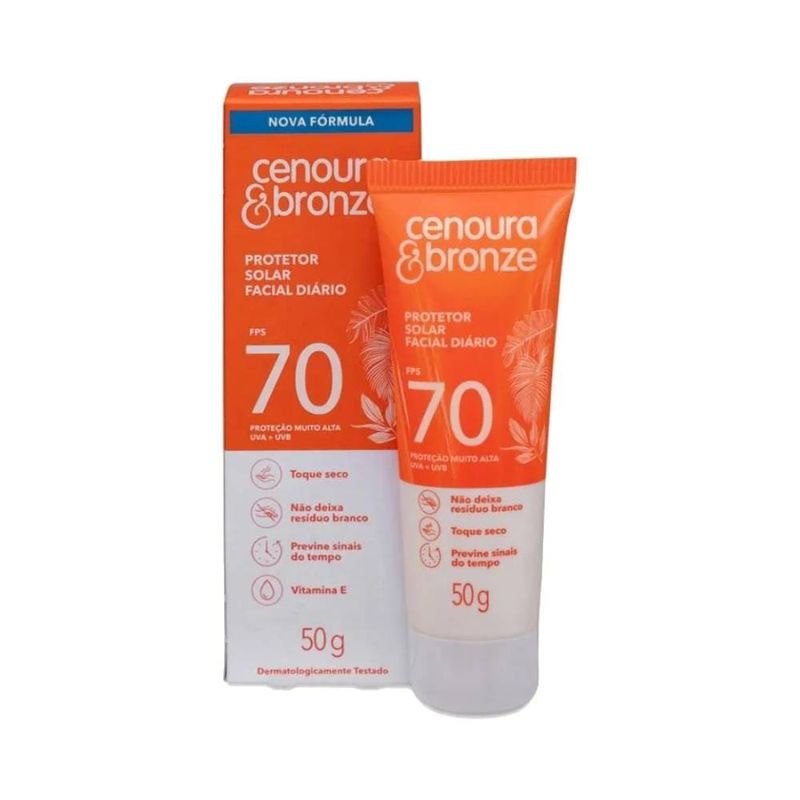 Bronzeador Cen E Bron 50g Facial Fps70