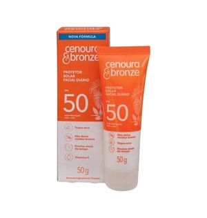 Protetor Solar Facial Cenoura e Bronze FPS 50 Diário 50g
