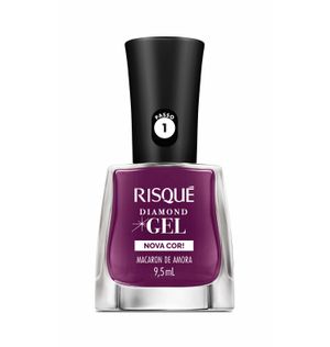 Esmalte Risqué Diamond Gel Nova Cor Macaron de Amora