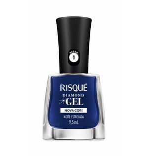 Esmalte Risqué Diamond Gel Nova Cor Noite Estrelada