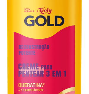 Creme de Pentear Niely Gold Reconstrução Potente Queratina 250ml