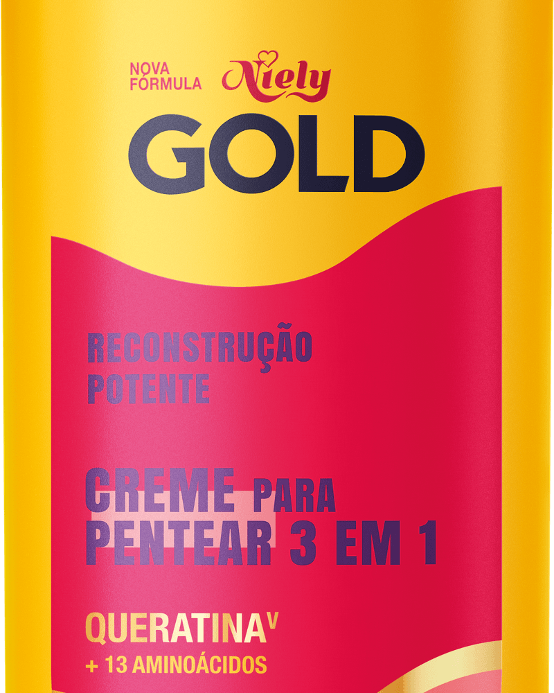 Creme De Pentear Niely Gold 250ml Rec.potente Queratina
