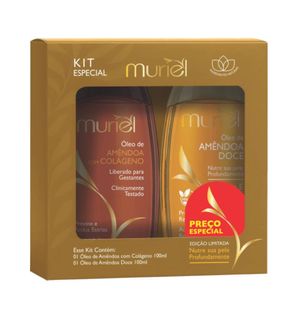 Kit Muriel Oleo 200ml Colageno E Amend.doce