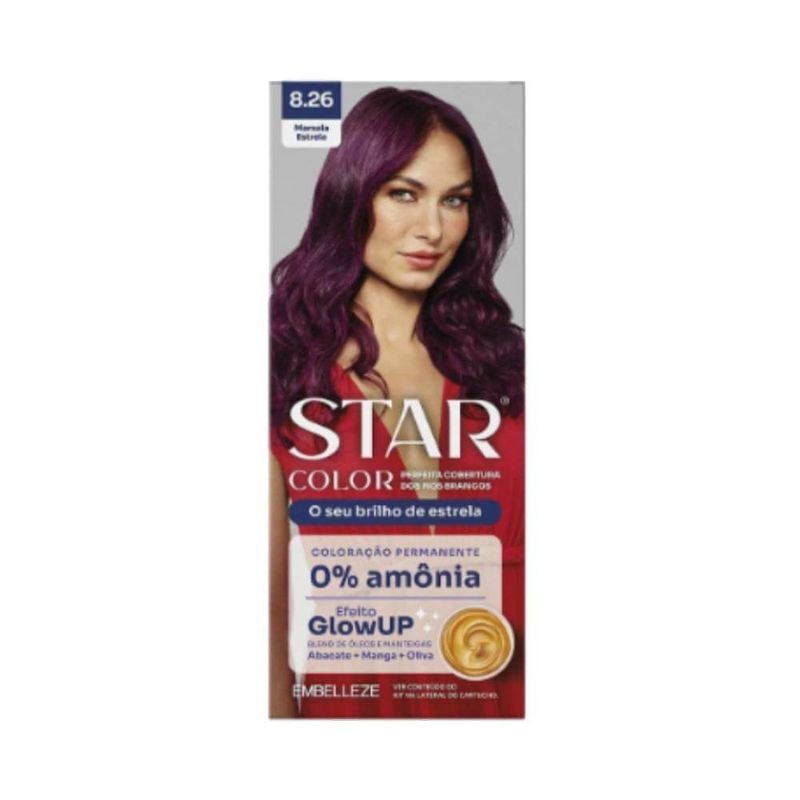 Tintura Star Color 158g 8.26 Marsala Estrela
