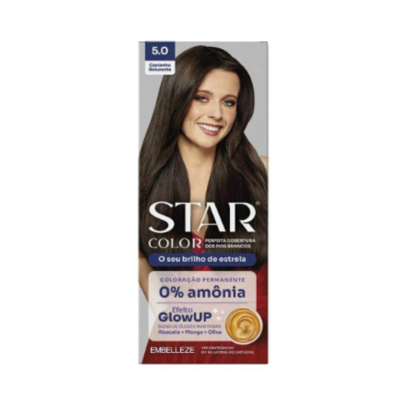 Tintura Star Color 158g 5.0 Castanho Reluzente
