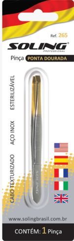 Pinca Soling Blister P.dourada Ref 265