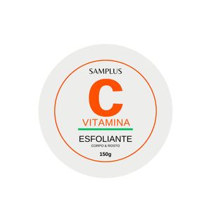 Esfoliante Samplus 150g Corpo E Rosto Vit.c